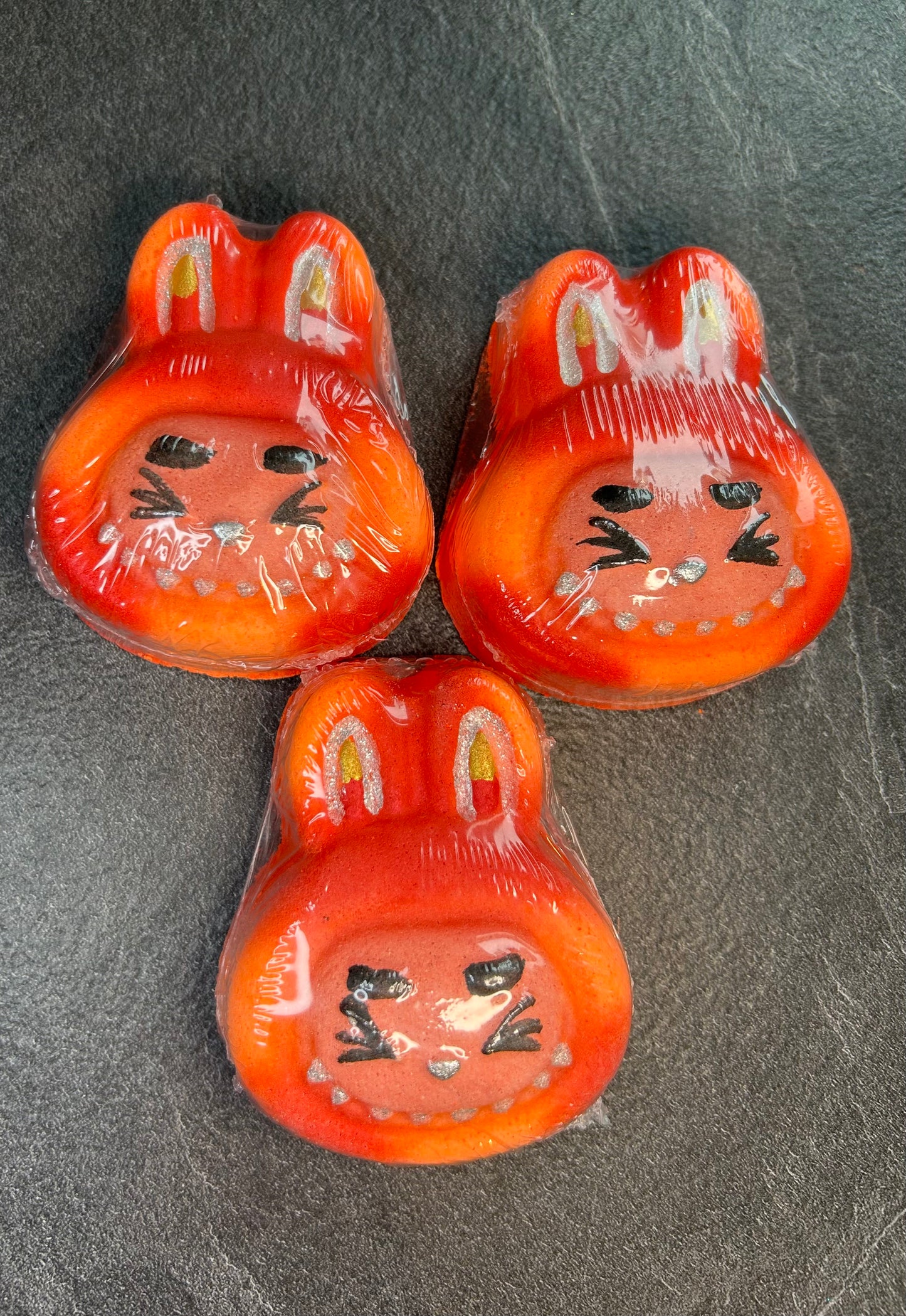 Lab bu Bath Bomb Red and Orange