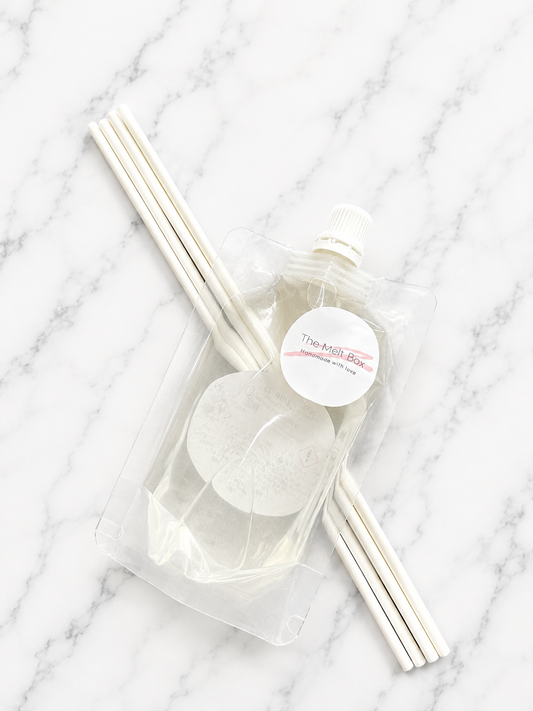 Reed Diffuser Refill | 100ml with Replacement Reeds | The Melt Box